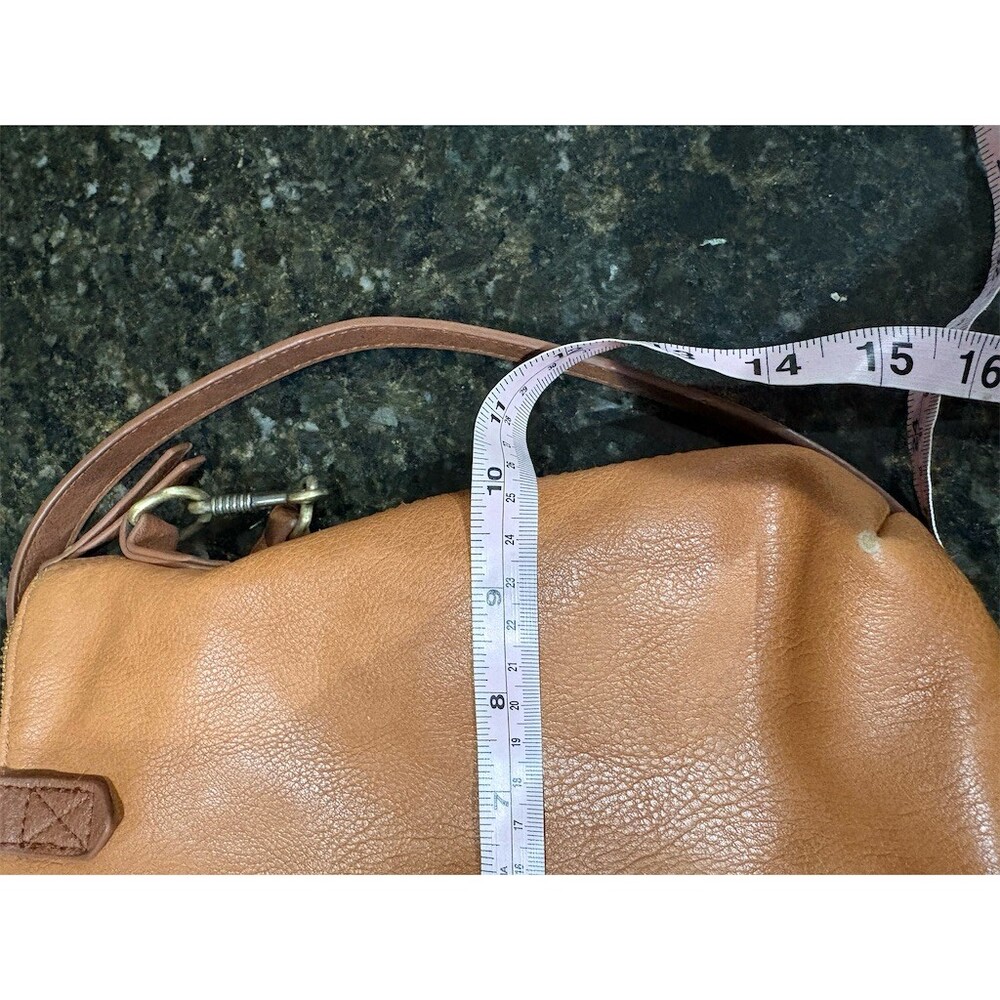 Antik Kraft Bree Crossbody Bag Womens Small Tan Brown Zip Top Adjustable - Picture 4 of 10